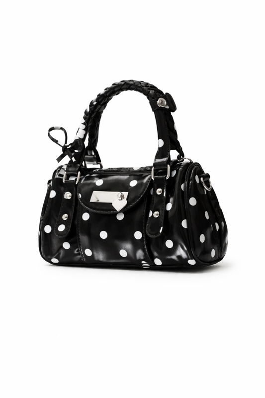 Small Black Poka dot bag
