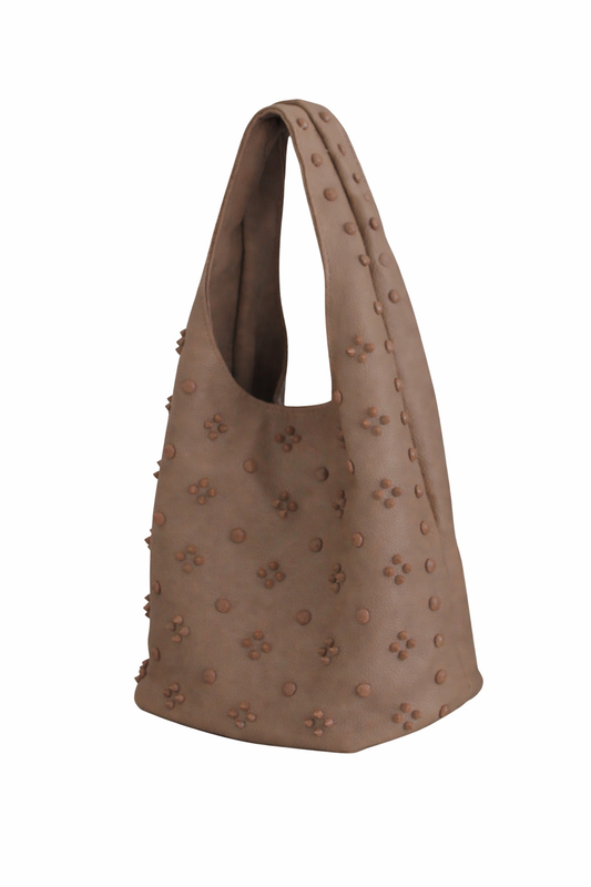 Brown Studded Bag