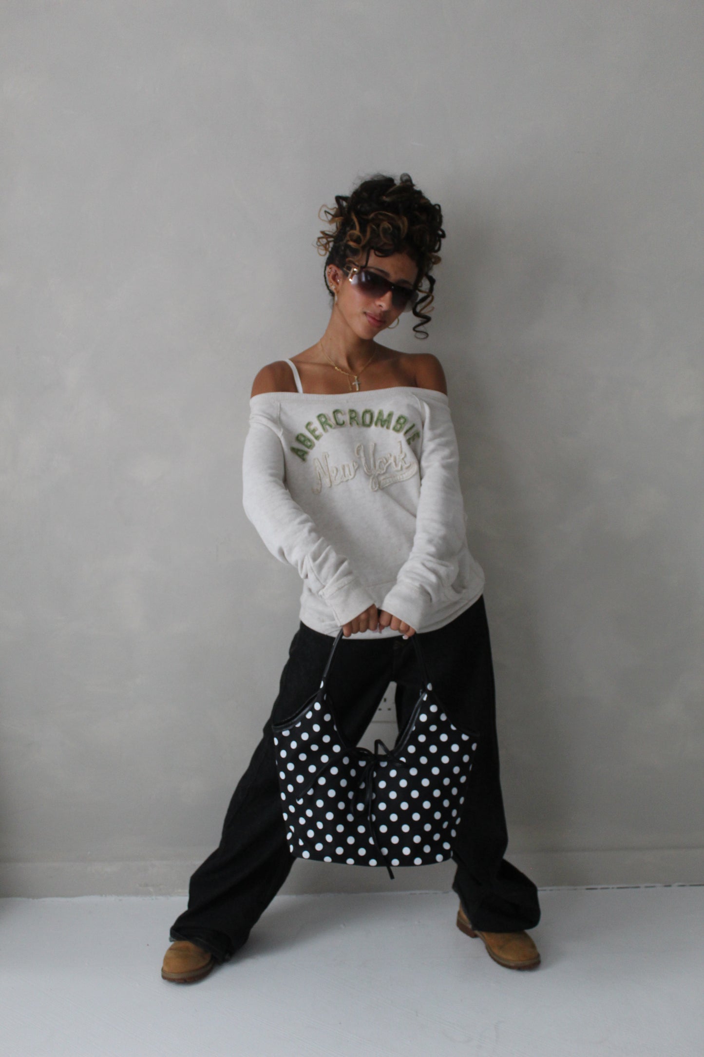 Polka dot tote